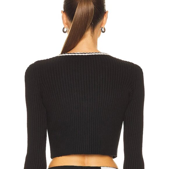 Self-Portrait Melange Knit Cardigan Sz S - Picture 2 of 4